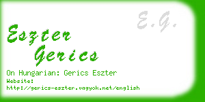 eszter gerics business card